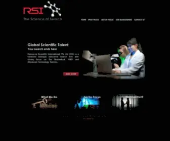 Resourcescientific.com(Resource Scientific International Pte Ltd) Screenshot