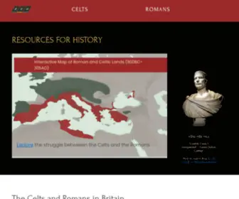 Resourcesforhistory.com(The Celts & Romans in Britain) Screenshot