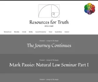 Resourcesfortruth.com(Resources for Truth) Screenshot