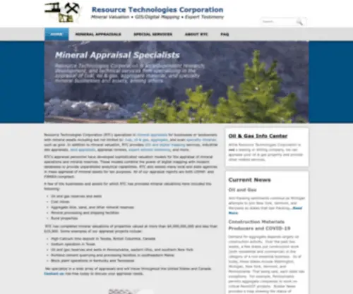 Resourcetec.com(Resource Technologies) Screenshot