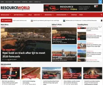 Resourceworld.com(Investment opportunities and news) Screenshot
