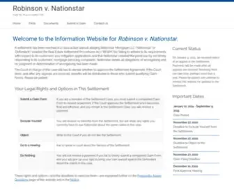 Respaclassaction.com(Robinson v Nationstar) Screenshot