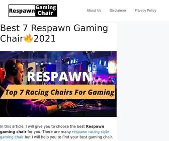 Respawngamingchair.net(Best 7 Respawn Gaming Chair) Screenshot