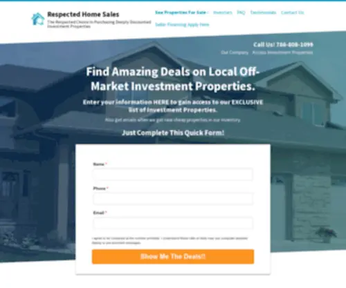 Respectedhomesales.com(Investment Properties For Sale) Screenshot
