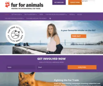 Respectforanimals.org(Fur for Animals) Screenshot