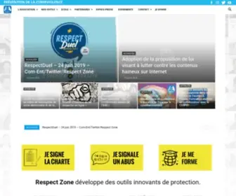 Respectzone.org(En ligne avec le respect) Screenshot