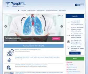 Respifil.fr(La filière de santé des maladies respiratoires rares) Screenshot