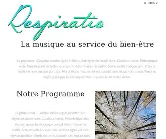 Respiratio.fr(La musique au service du bien être) Screenshot