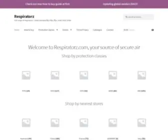 Respiratorz.com(Air masks in stock) Screenshot