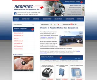 Respitecmedical.com(Home Medical Equipment Provider in Lockwood & Kissimmee) Screenshot