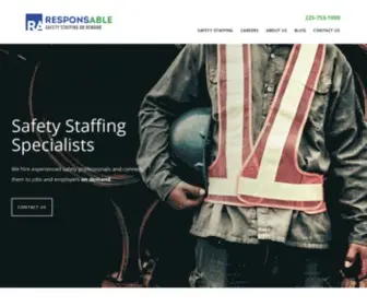 Responsablestaffing.com(Safety Staffing) Screenshot