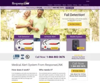 Responselink.com(Medical Alert Systems) Screenshot