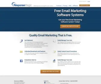 Responsemagic.info(Free Email Marketing Software Systems) Screenshot