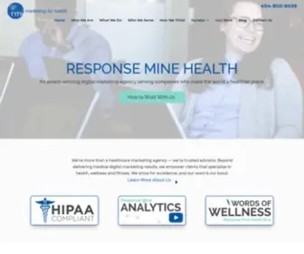 Responseminehealth.com(Healthcare Marketing Firm & Medical Advertising Agency) Screenshot