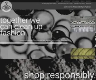 Responsibilityinfashion.org(Responsibility in Fashion) Screenshot