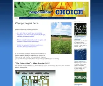 Responsiblechoice.com.au(Cannabis reform) Screenshot