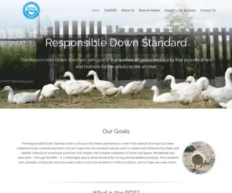 Responsibledown.org(Responsible Down Standard (RDS)) Screenshot