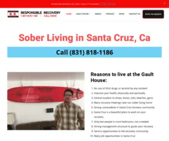 Responsiblerecovery.net(A Sober Living Home In Santa Cruz) Screenshot