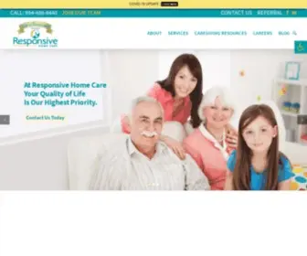 Responsive-Homecare.com(Senior Care In Fort Lauderdale) Screenshot