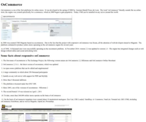 Responsive-Oscommerce.com(OsCommerce) Screenshot