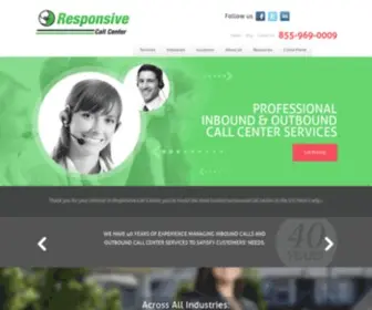 Responsivecallcenter.com(Call Center Service) Screenshot