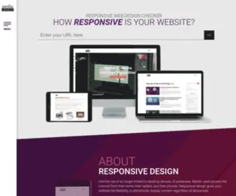 Responsivedesignchecker.com(Test how responsive your website design) Screenshot