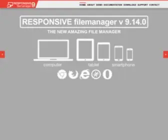 Responsivefilemanager.com(RESPONSIVE FileManager) Screenshot