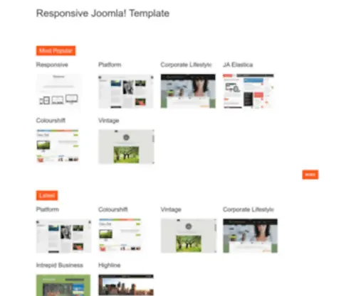 Responsivejoomlatemplate.org(Responsive Joomla) Screenshot