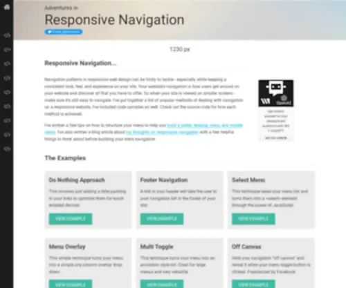 Responsivenavigation.net(Responsive Navigation) Screenshot