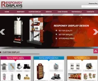 Responsydisplay.com(Display stand manufacturer) Screenshot