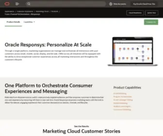 Responsys.com(Oracle Responsys Marketing Cloud) Screenshot