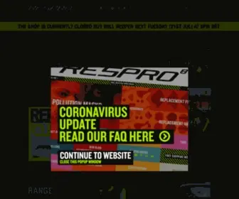 Respro.com(Respro®) Screenshot