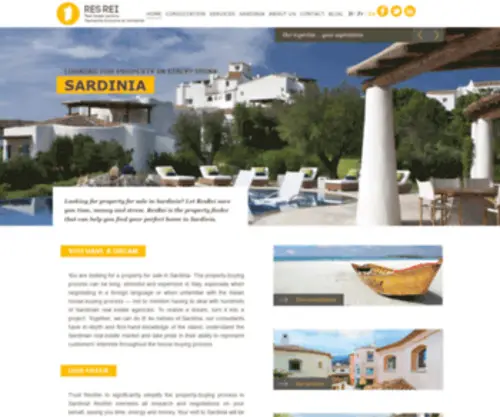 Resreisardinia.com(Sardinia Real Estate & Property Finder) Screenshot