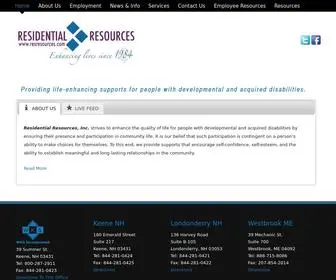 Resresources.com(Residential Resources) Screenshot