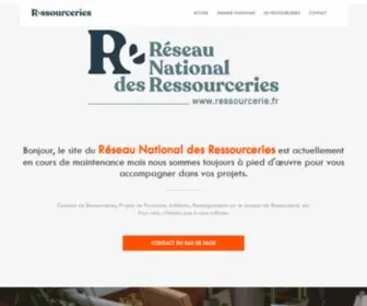Ressourcerie.fr(Réseau) Screenshot