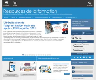 Ressources-DE-LA-Formation.fr(Ressources documentaires de la formation) Screenshot