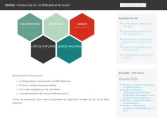 Ressources-Socius.info(Rééditions) Screenshot