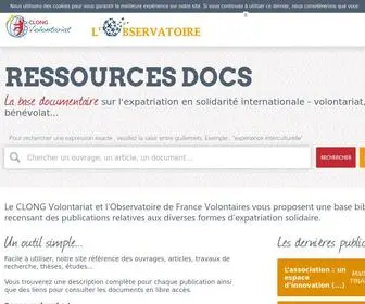 Ressources-Volontariat.org(Ressources Docs) Screenshot