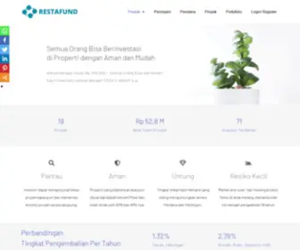 Restafund.com(P2P Fintech Property Terbesar Indonesia) Screenshot