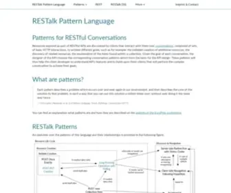 Restalk-Patterns.org(RESTalk Patterns) Screenshot