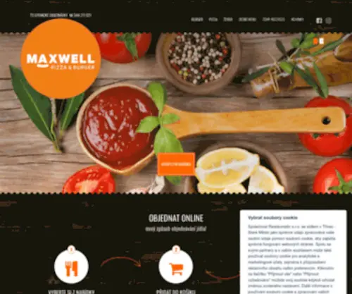 Restaurace-Maxwell.cz(Restaurace a Pizzerie Maxwell) Screenshot