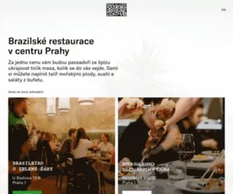 Restauracebrasileiro.cz(Úvodní stránka) Screenshot