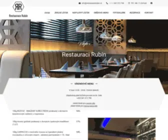 Restauracerubin.cz(Rubín) Screenshot