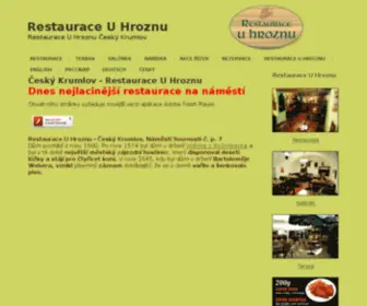 Restauraceuhroznu.cz(Restaurace ČESKÝ KRUMLOV) Screenshot