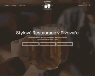 RestauracevPivovare.cz(Restaurace v Pivovaře) Screenshot