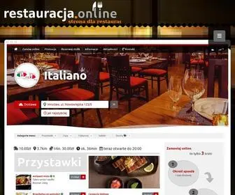 RestauracJa.online(Strona dla restauracji z zamawianiem jedzenia online) Screenshot