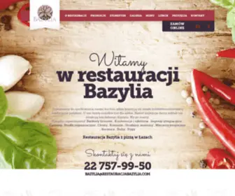 RestauracJabazylia.com(Restauracja Bazylia) Screenshot