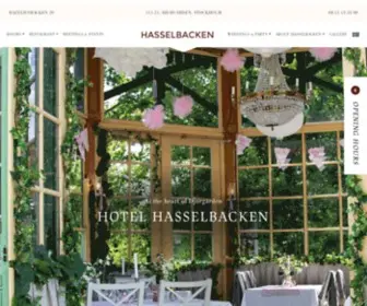 Restauranghasselbacken.com(Hotell Hasselbacken) Screenshot