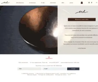 Restaurant-ERH.com(RESTAURANT ERH Paris par KEITA KITAMURA) Screenshot