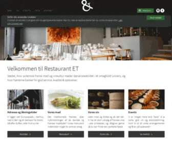 Restaurant-ET.dk(Restaurant ET) Screenshot